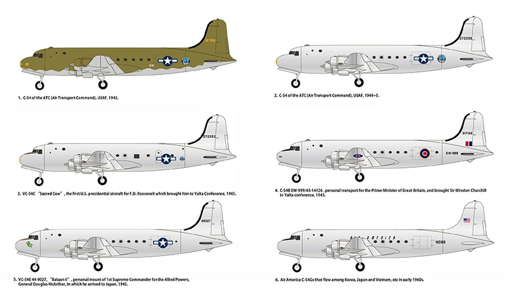 Academy 12652 Douglas C-54 Skymaster - Transport Aircraft US Air Force
