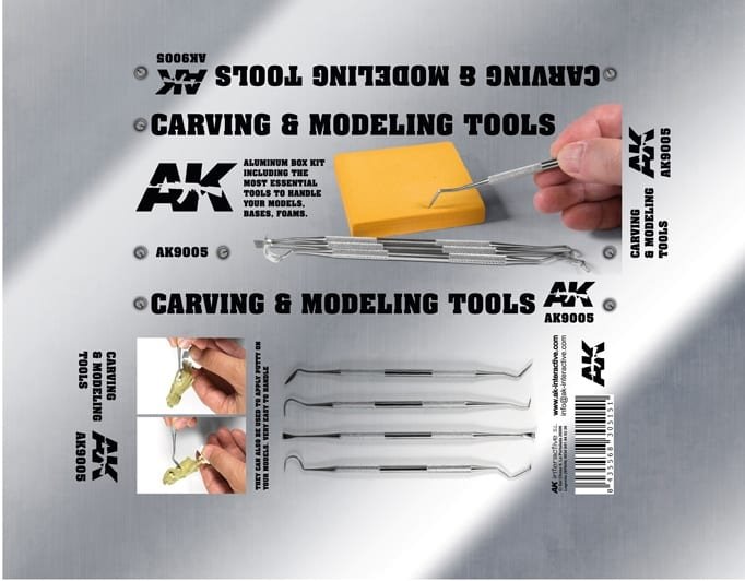 AK Interactive AK9005 CARVING TOOLS DELUXE BOX – zdjęcie 2