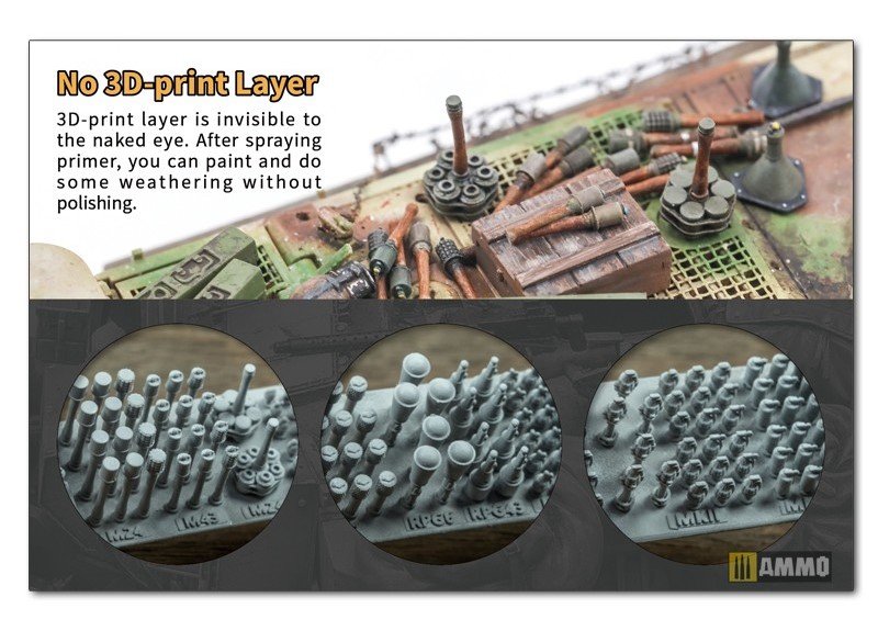 Liang 0422 Grenade américaine imprimée en 3D Seconde Guerre mondiale x 60 1/35 – immagine 2
