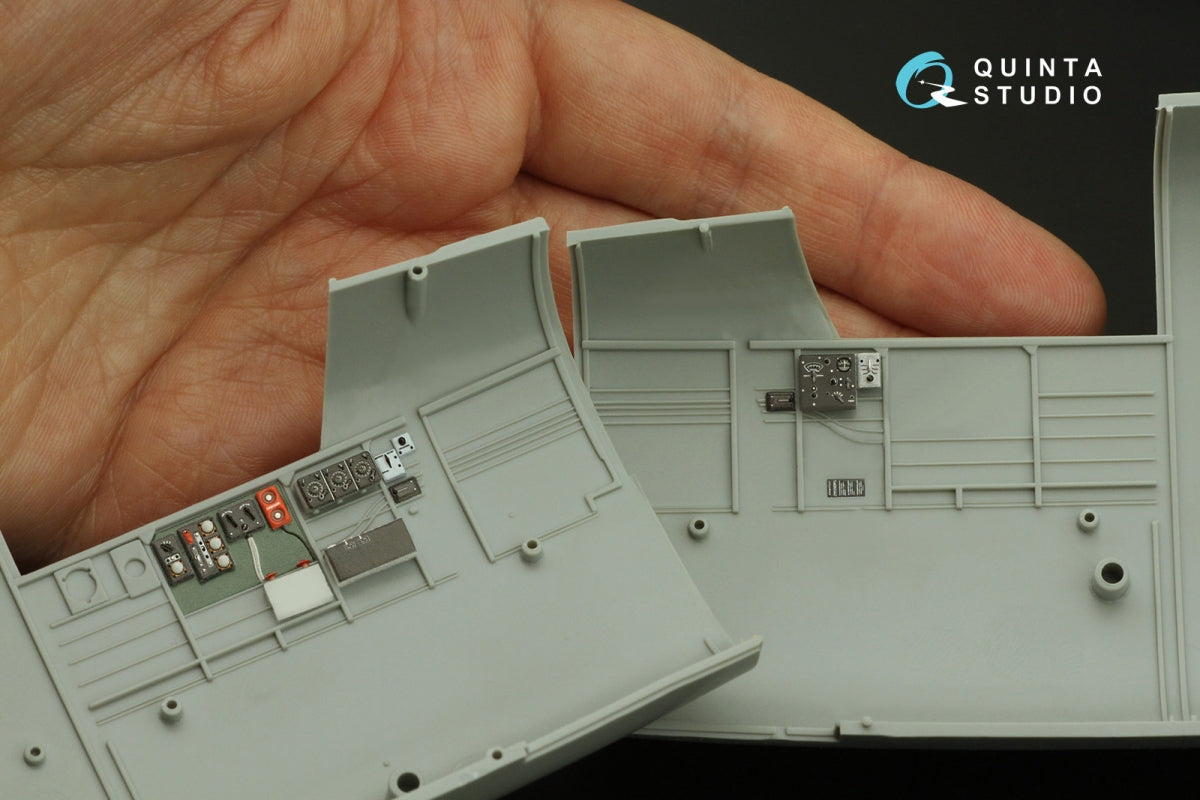 Quinta Studio QD32203 B-25J Mitchell Nez en verre, intérieur imprimé en 3D et coloré sur papier décalcomanie (HK models) 1/32 – image 9