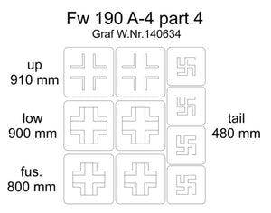 Omask 23006 Fw 190 A-4 partie 4 1/32
