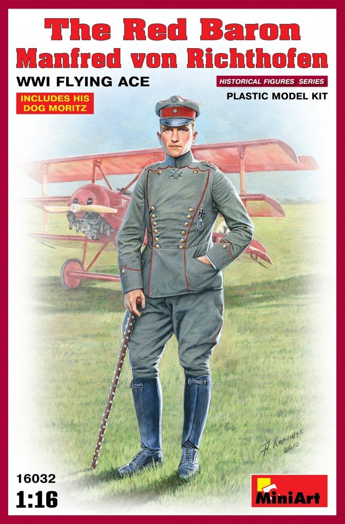 MiniArt 16032 LE BARON ROUGE Manfred von Richthofen WWI FLYING ACE 1/16