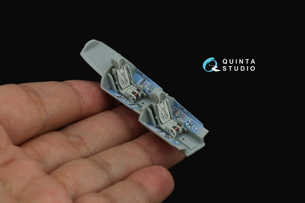 Intérieur imprimé en 3D et coloré sur papier décalcomanie (Trumpeter) pour Su-30MKK de Quinta Studio QD+72177 (avec pièce en résine imprimée en 3D) à l&amp;#39;échelle 1/72 – imagen 10