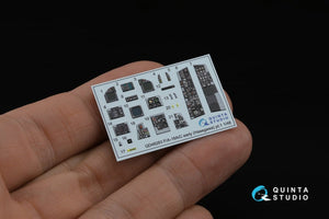 Quinta Studio QD48283 F/A-18A / C early 3D-Printed &amp;amp; coloured Interior on decal paper (Hasegawa) 1/48 – zdjęcie 7