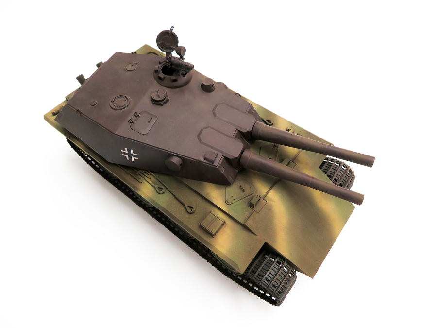 Modelcollect UA35011 Poing de guerre, char lourd allemand E-60 de la Seconde Guerre mondiale avec deux canons d&amp;#39;assaut de 128 mm, échelle 1/35 – image 6
