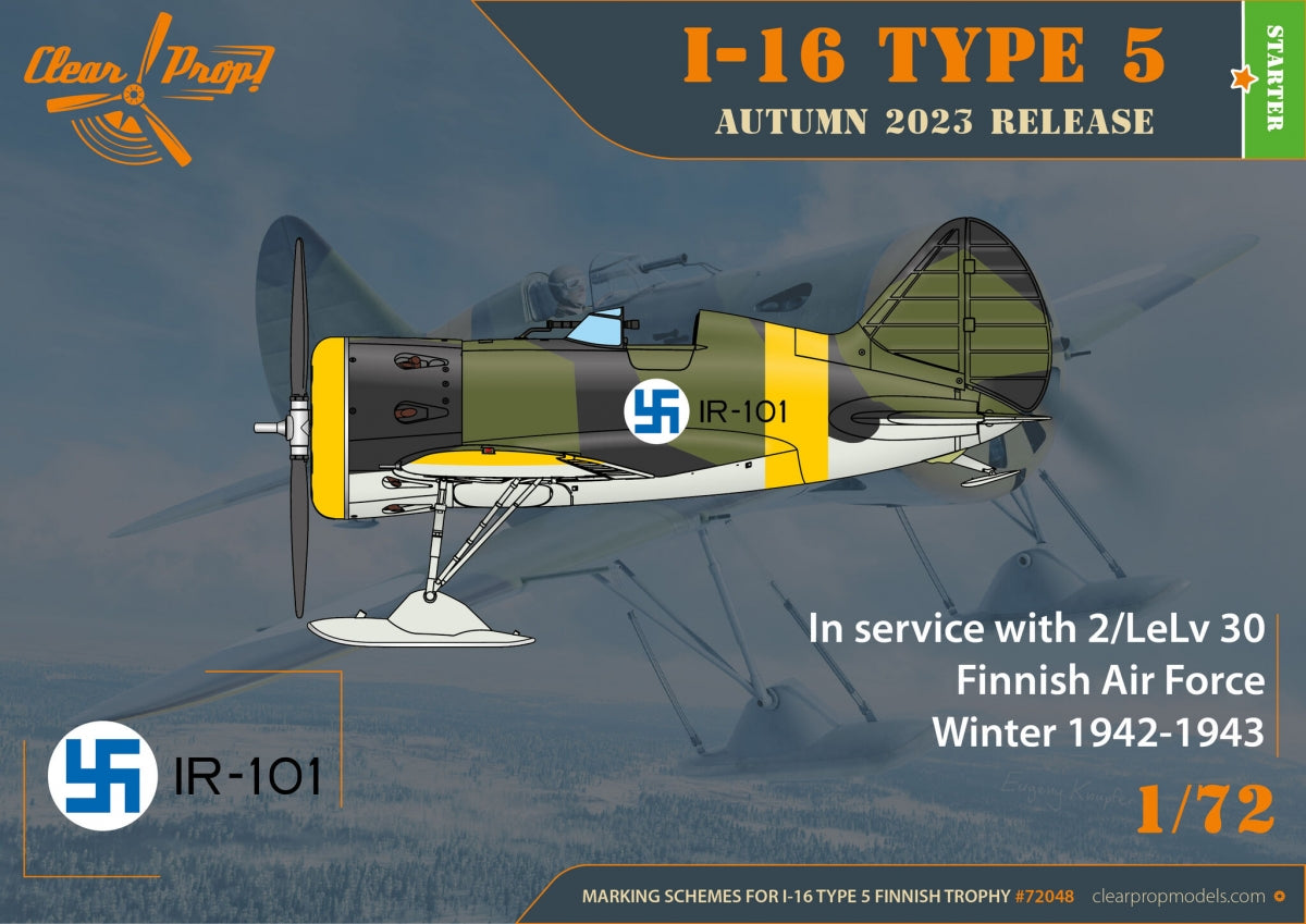 Clear Prop! CP72048 I-16 type 5 en service finlandais - Kit de démarrage 1/72 – Bild 5