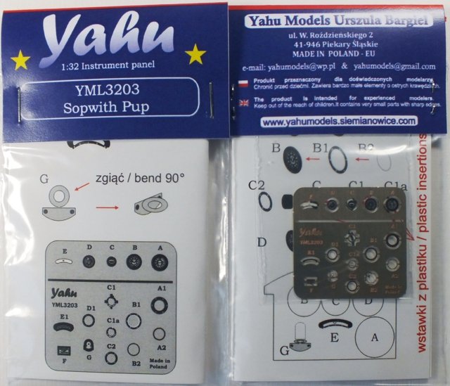 Yahu YML3203 Sopwith Pup (ailes Wingnut) 1/32
