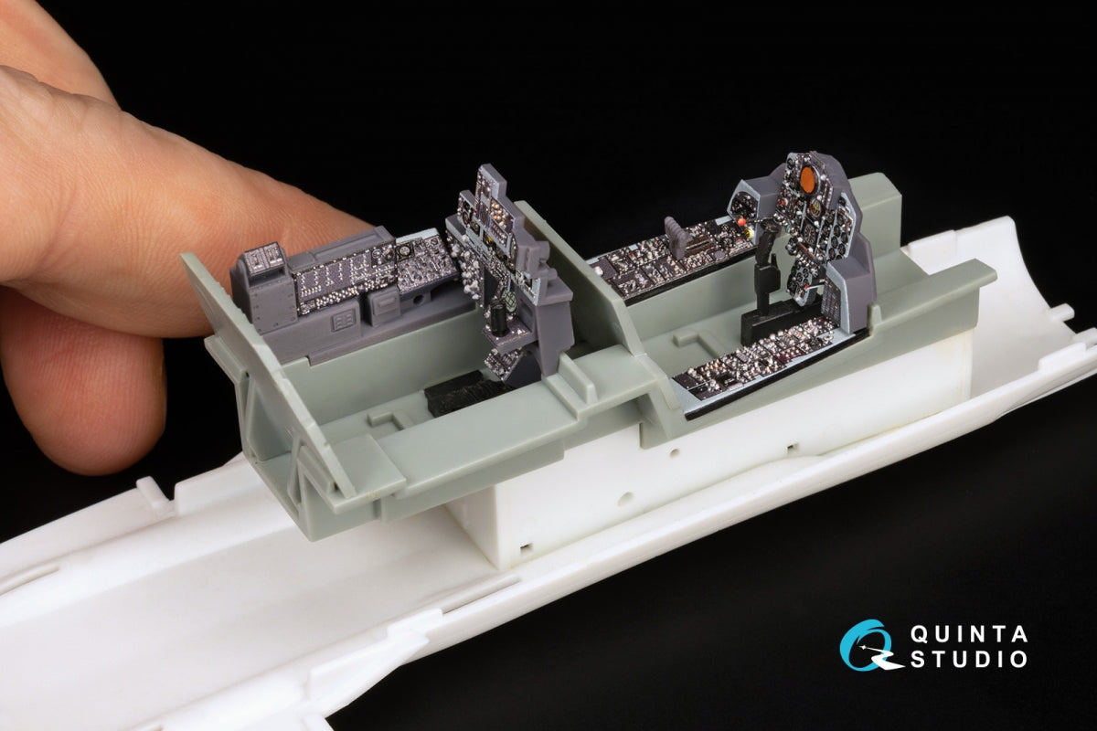 Quinta Studio QDS+48486 F-4N Phantom II Intérieur imprimé en 3D et coloré sur papier décalcomanie (Academy) (Petite version) (avec pièces en résine imprimées en 3D) 1/48  – Bild 12
