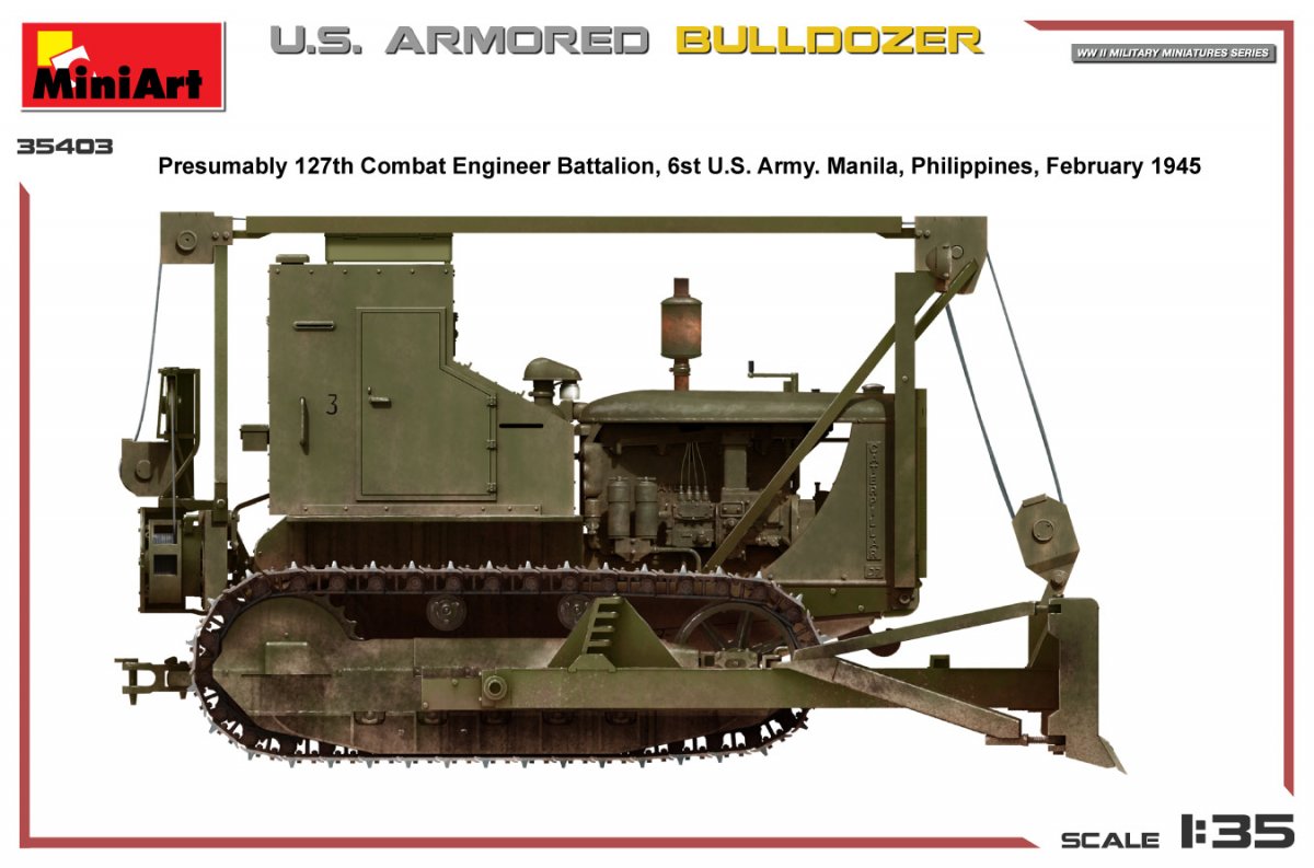 MiniArt 35403 Bulldozer blindé américain 1/35 – imagen 7