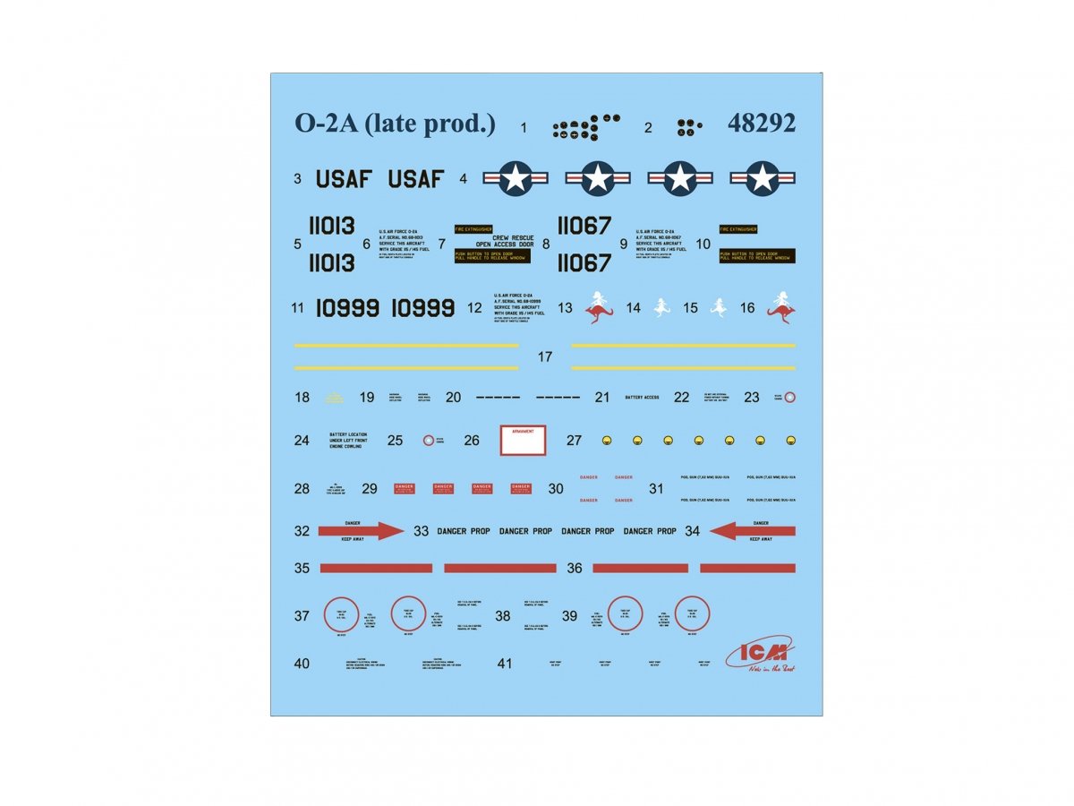 ICM 48292 O-2A (production tardive) Avion d&amp;#39;observation de l&amp;#39;USAF 1/48 – image 12