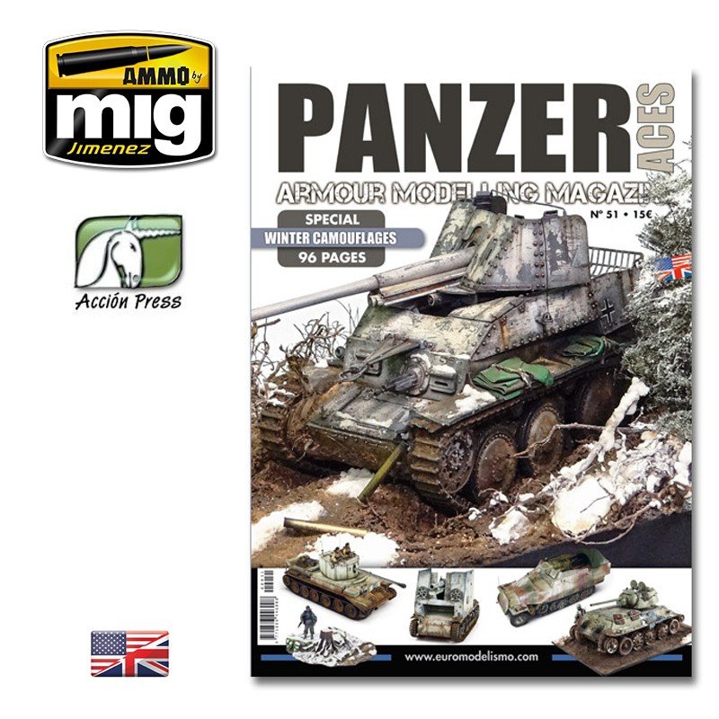 Munitions de Mig Jimenez 51 AS DES PANZERS 51 - CAMOUFLAGES SPÉCIAUX D&amp;#39;HIVER (ANGLAIS)