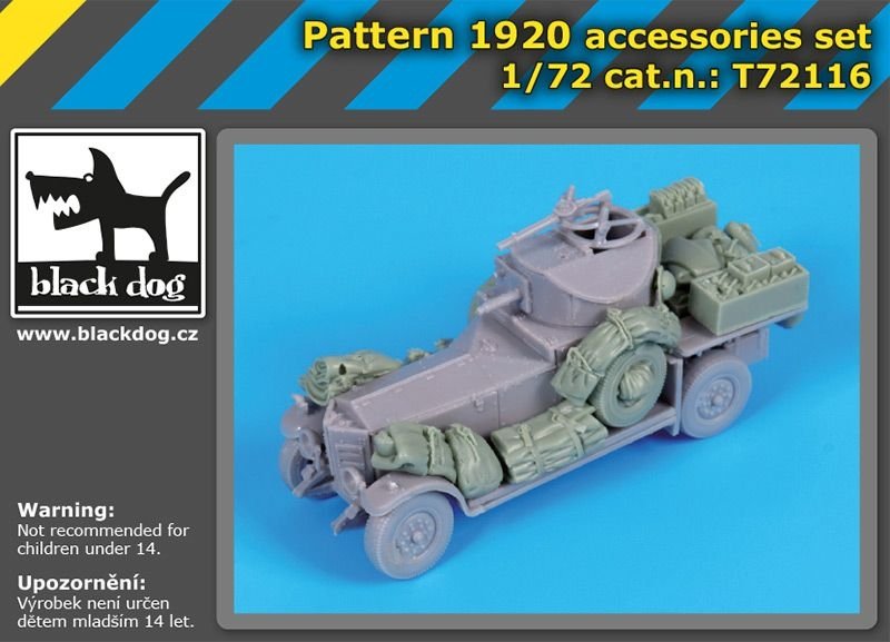 Ensemble d&amp;#39;accessoires Black Dog T72116 Pattern 1920 pour Roden 1/72 – Bild 5
