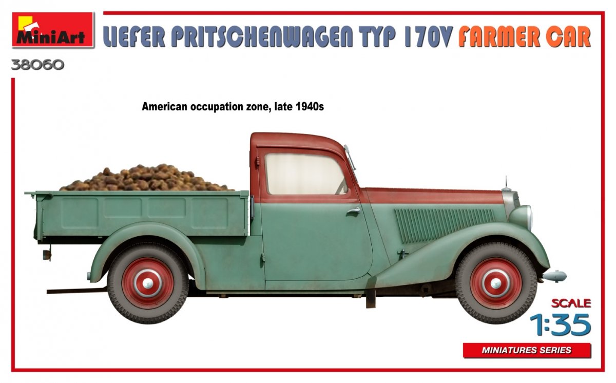 MiniArt 38060 LIEFER PRITSCHENWAGEN TYP 170V FARMER CAR 1/35 – zdjęcie 13
