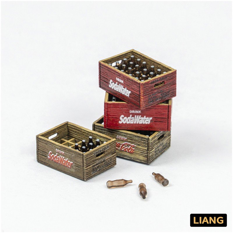 Liang 0433 Caisses de bouteilles de bière et de soda Seconde Guerre mondiale x 4 1/35 – Bild 2