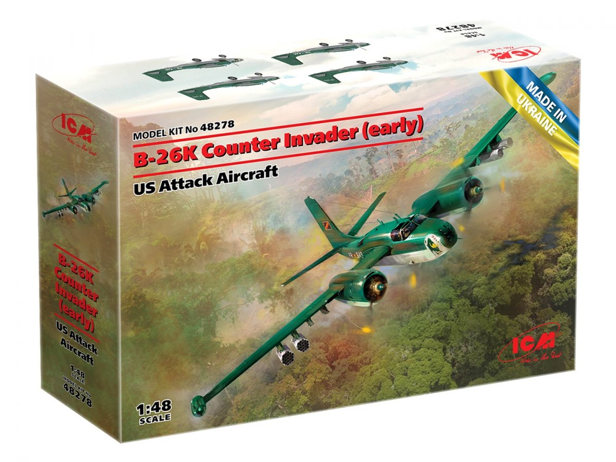 ICM 48278 B-26K Counter Invader (première version), avion d&amp;#39;attaque américain, échelle 1/48 – Bild 2