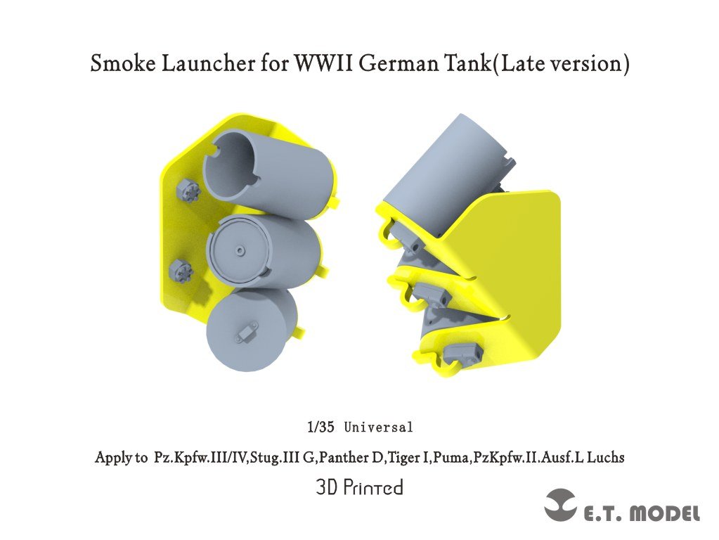 Lance-fumigènes ET Model P35-210 pour char allemand de la Seconde Guerre mondiale (version tardive) (impression 3D) 1/35