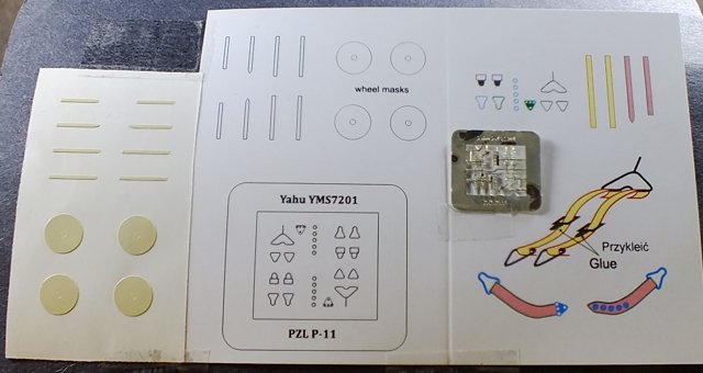 Ensemble Yahu YMS7201 PZL P.11 (Azur / Heller / PZW) 1/72 – immagine 2