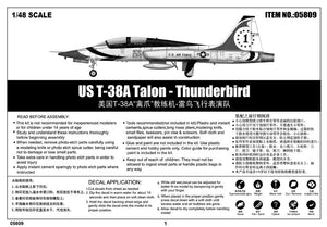 Trumpeter 05809 US T-38A Talon - Thunderbird 1/48 – immagine 6