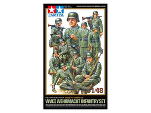 Tamiya 32602 Coffret d&amp;#39;infanterie de la Wehrmacht de la Seconde Guerre mondiale au 1/48
