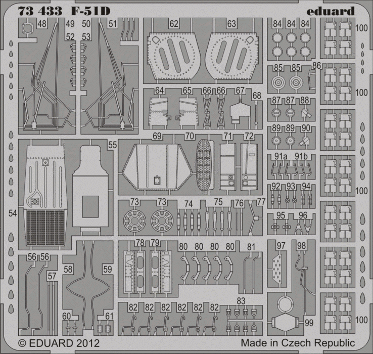 Eduard 73433 F-51D SA 1/72 ITALERI – immagine 2