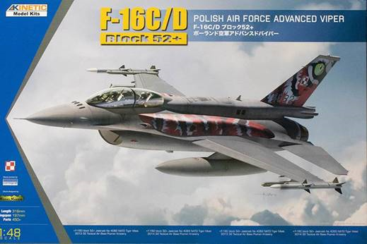 Kinetic K48076 F-16C/D de l&amp;#39;armée de l&amp;#39;air polonaise, Tiger Meet 2013/2014, échelle 1/48