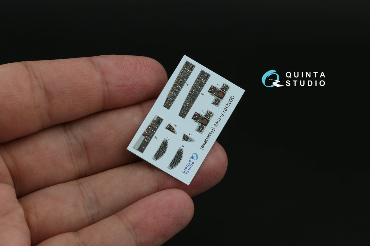 Intérieur imprimé en 3D et coloré sur papier décalcomanie Quinta Studio QD72101 F-104S (Hasegawa) 1/72 – immagine 4