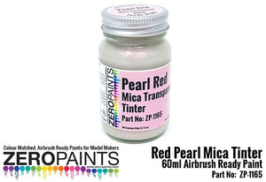 Peinture teintée transparente rouge nacré mica Zero Paints ZP-1165 60 ml
