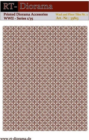 RT-Diorama 35813 Printed Accessories: Wall and Floor Tiles Nr.2 1/35