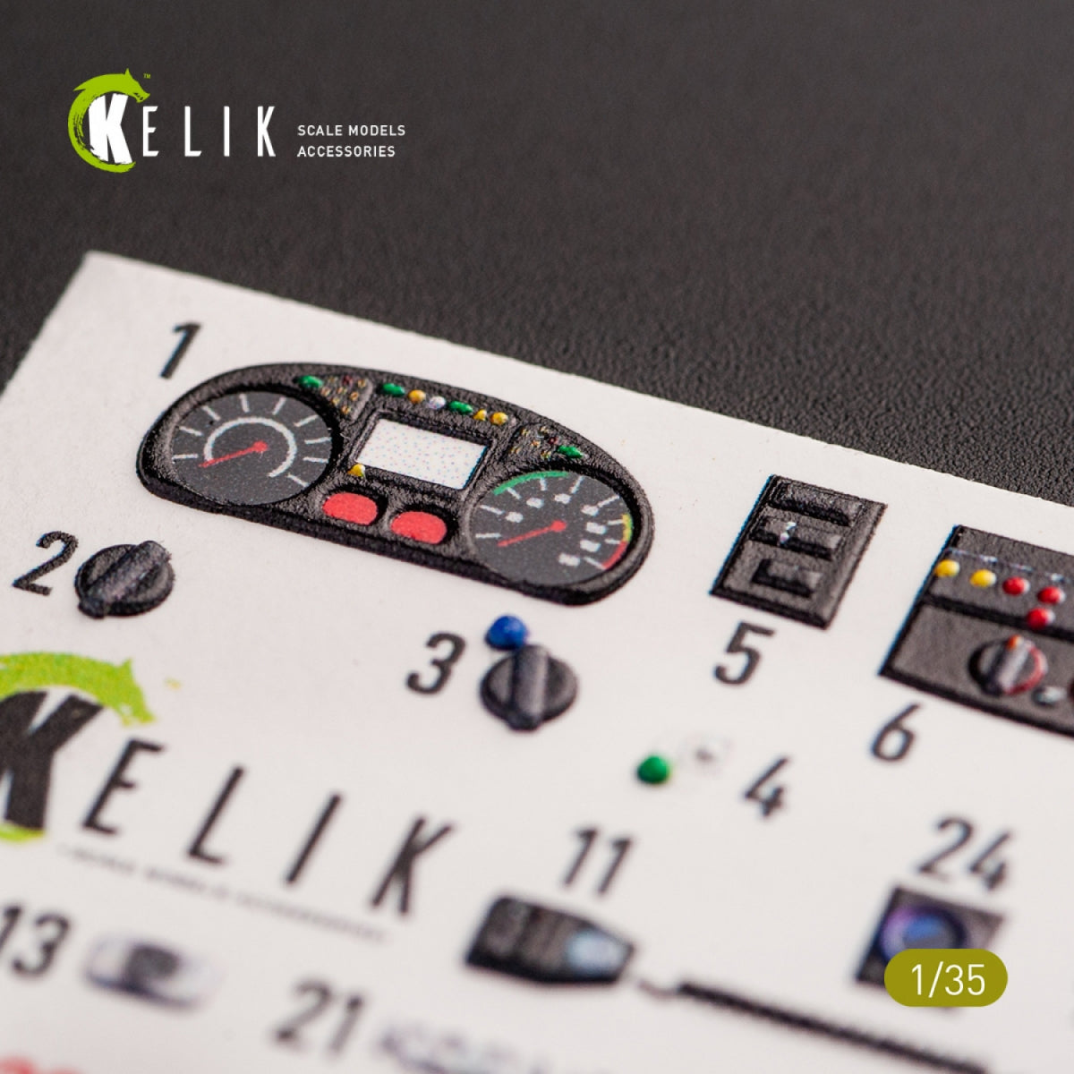 KELIK K35020 KOZAK-2 UKRAINIAN MRAP 3D DÉCALCOMANIES POUR MAQUETTE ICM 1/35 – imagen 4