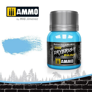 Munitions Mig 0614 DRYBRUSH Bleu moyen 40 ml