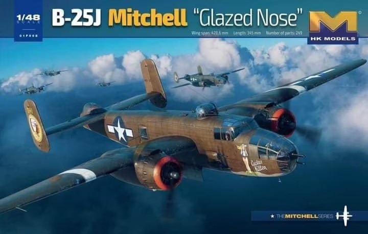 Maquette HK Models 01F008 B-25J Mitchell « Nez vitré » 1/48