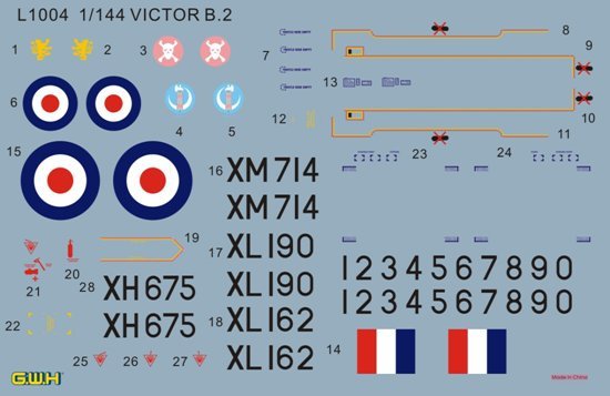 Lion Roar L1004 Bombardier stratégique RAF VICTOR B2 1/144 – image 8
