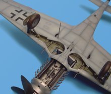 Baie de train d&amp;#39;atterrissage du Fw 190D Aires 2020, échelle 1/32, Hasegawa