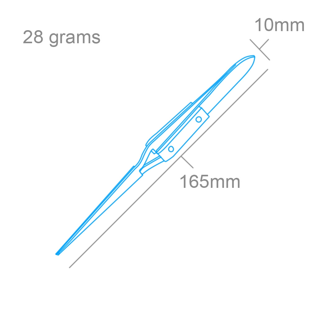 Pince à épiler à action inversée Modelcraft PTW1127, pointe droite/poignée en fibre (160 mm) – immagine 2