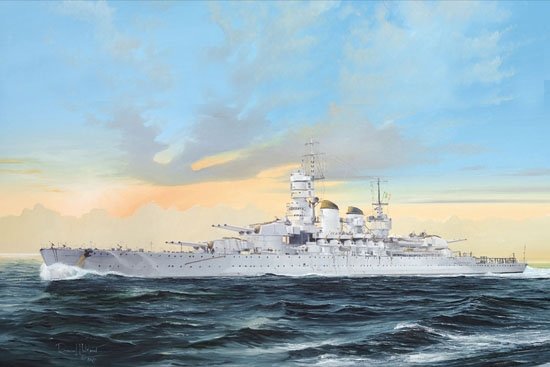 Trumpeter 05778 Cuirassé de la Marine italienne RN Littorio 1941 1/700