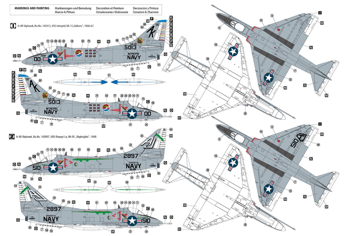 Hobby 2000 48031 Douglas A-4B Skyhawk (HASEGAWA + CARTOGRAF + MASQUES) 1/48 – Bild 2
