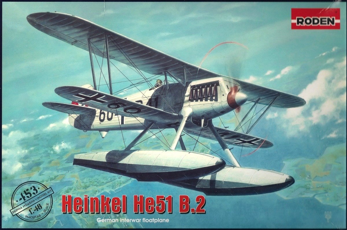 Roden 453 Heinkel He 51 B-1 hydravion de chasse 1/48