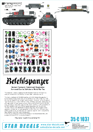 Star Decals 35-C1037 Befehlspanzer #2 1/35 – image 2