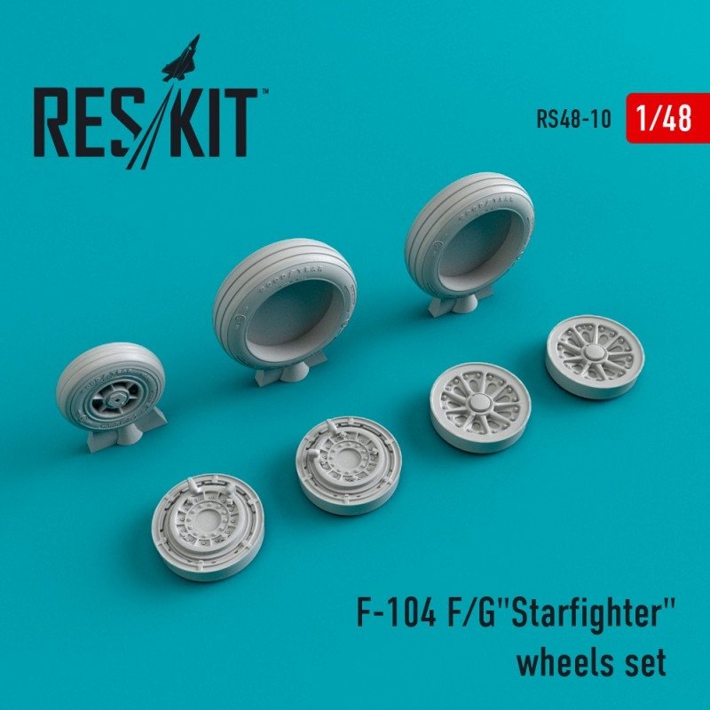 RESKIT RS48-0010 F-104 (F/G) « Starfighter » jeu de roues 1/48