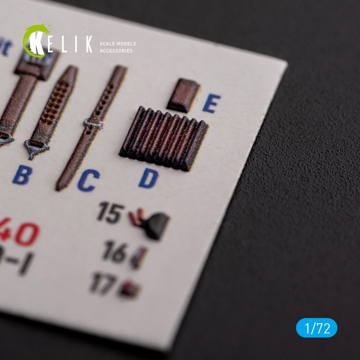 KELIK K72140 Ki-100-I - Décalcomanies 3D intérieures pour maquette FineMolds au 1/72 – image 3