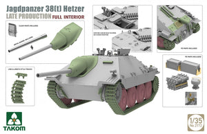 Takom 2172 Jagdpanzer 38(t) Hetzer Production tardive Intérieur complet 1/35 – image 3