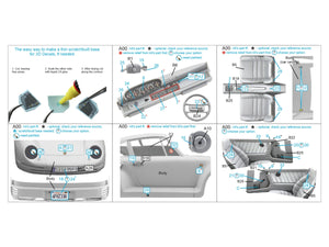 Intérieur imprimé en 3D et coloré sur papier décalcomanie Quinta Studio QDS-24003 Porsche 959 (Tamiya) (Petite version) 1/24 – image 2