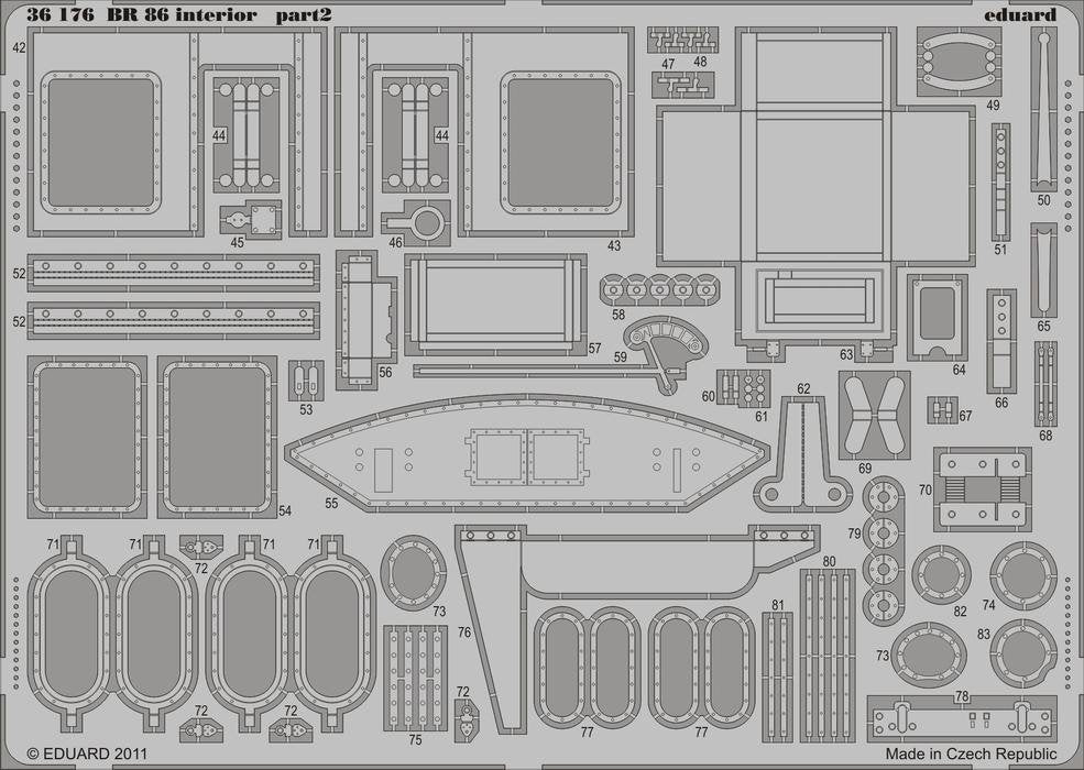 Eduard 36176 BR 86 intérieur 1/35 Trumpeter – Bild 2