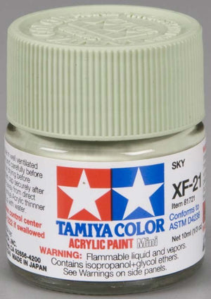 Peinture acrylique Tamiya XF21 Sky (81721) 10 ml – immagine 2