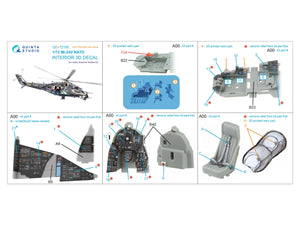 Intérieur imprimé en 3D et coloré sur papier décalcomanie pour Mi-24V OTAN (QD+72185 de Quinta Studio, Hobby Boss/ARK Models) (avec pièces en résine imprimées en 3D) à l&amp;#39;échelle 1/72 – Bild 13