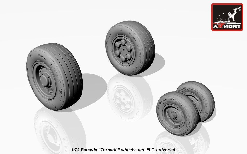 Roues Armory Models AW72501b Panavia Tornado, avec pneus type « b » (GY) 1/72 – image 3