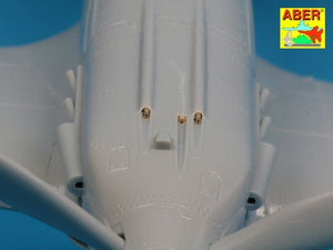 Armement Aber A48114 pour chasseur soviétique MIG-3 : 2 mitrailleuses 7,62 ShKAS ; 1 mitrailleuse UBS de 12,7 mm ; tube de Pitot (1/48) – imagen 4
