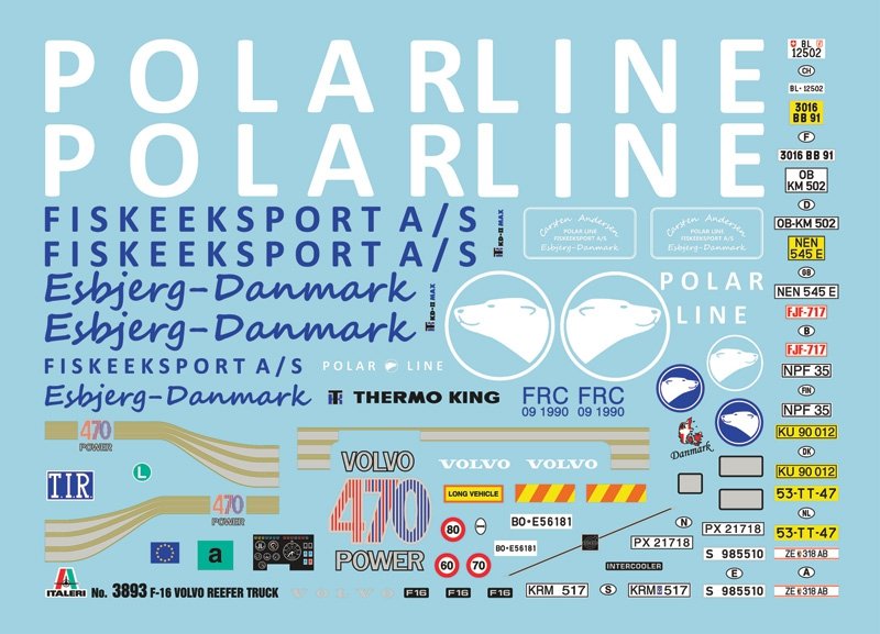 Italeri 3893 VOLVO F16 CAMION FRIGORIFIQUE (1/24) – immagine 5