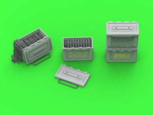 Boîtes de munitions Master GM-35-067 M2 pour fusil Browning M2 .50 - Utilisées pendant la Seconde Guerre mondiale (6 pièces) - OUVERTES 1/35 – image 2
