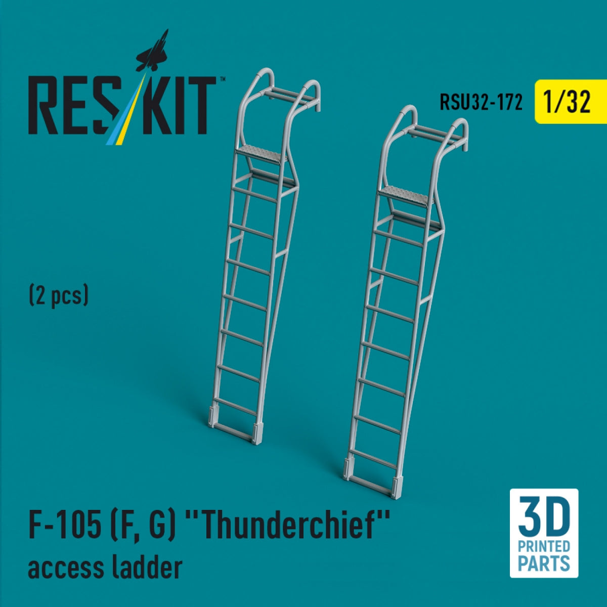 Échelles d'accès RESKIT RSU32-0172 F-105 (F, G) « Thunderchief » (2 pièces) (Impression 3D) 1/32